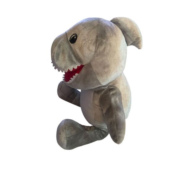 Build-A-Bear Workshop Gray White Great White Toothy Shark Plush Stuffed Animal - Picture 10 of 15